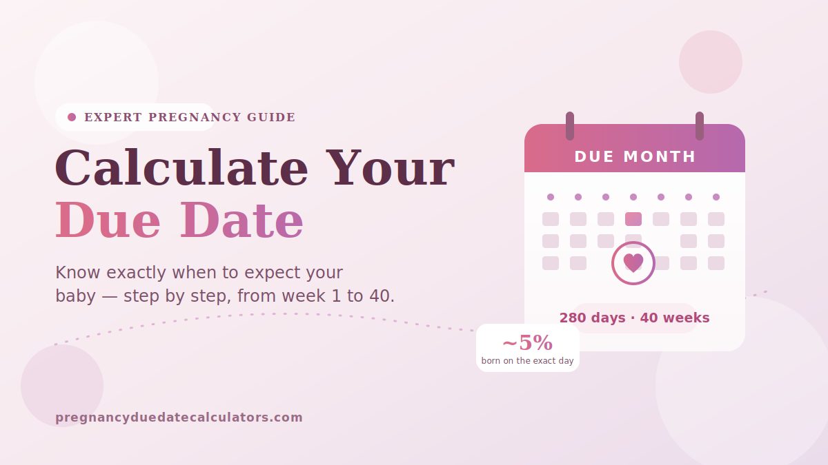 Calculate your due date - 280 days, 40 weeks pregnancy due date guide